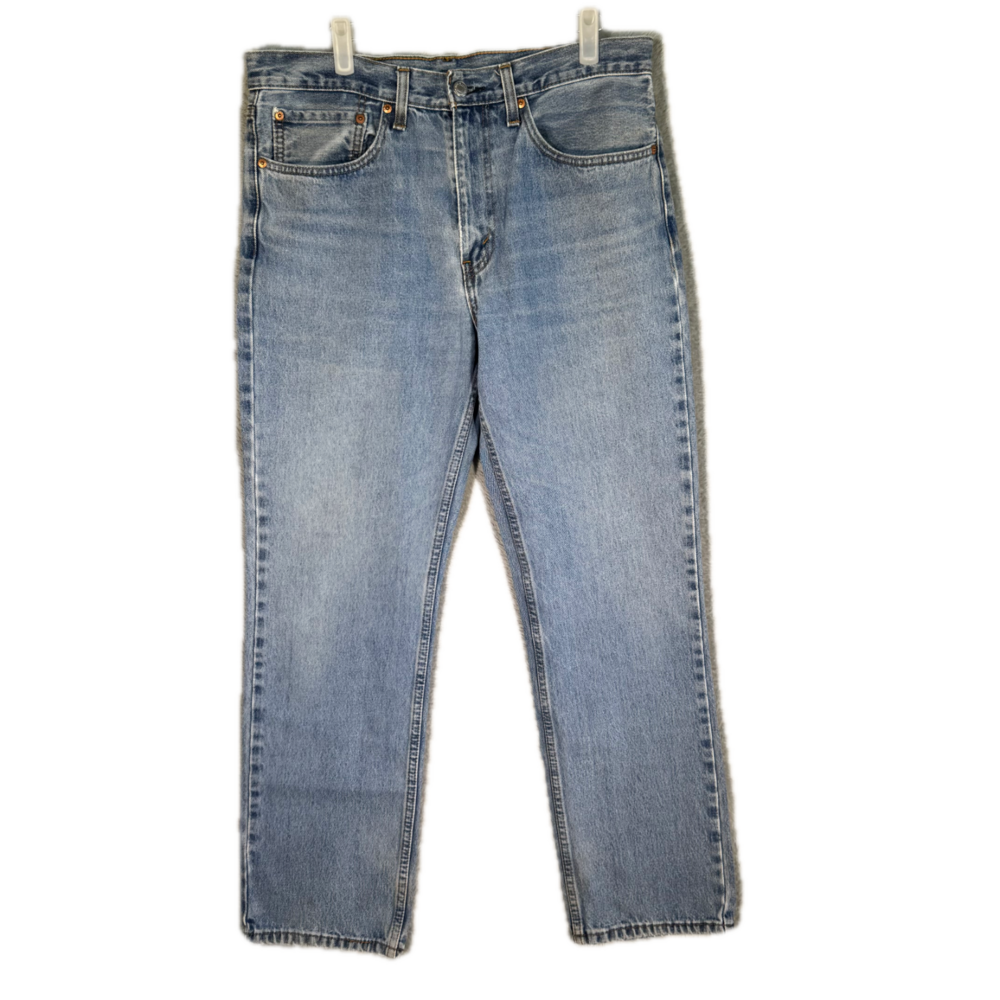 Levi’s 516 Men’s Jeans 34x32 Blue Denim Light Wash Slim Straight Leg